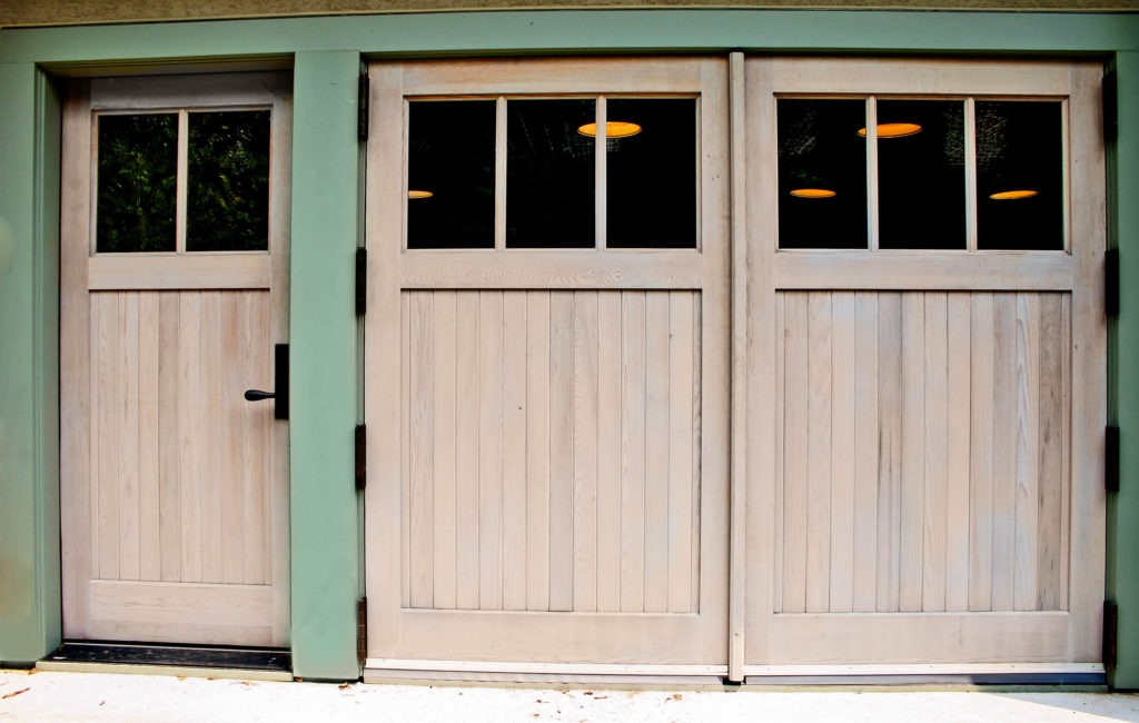 garage door with side door