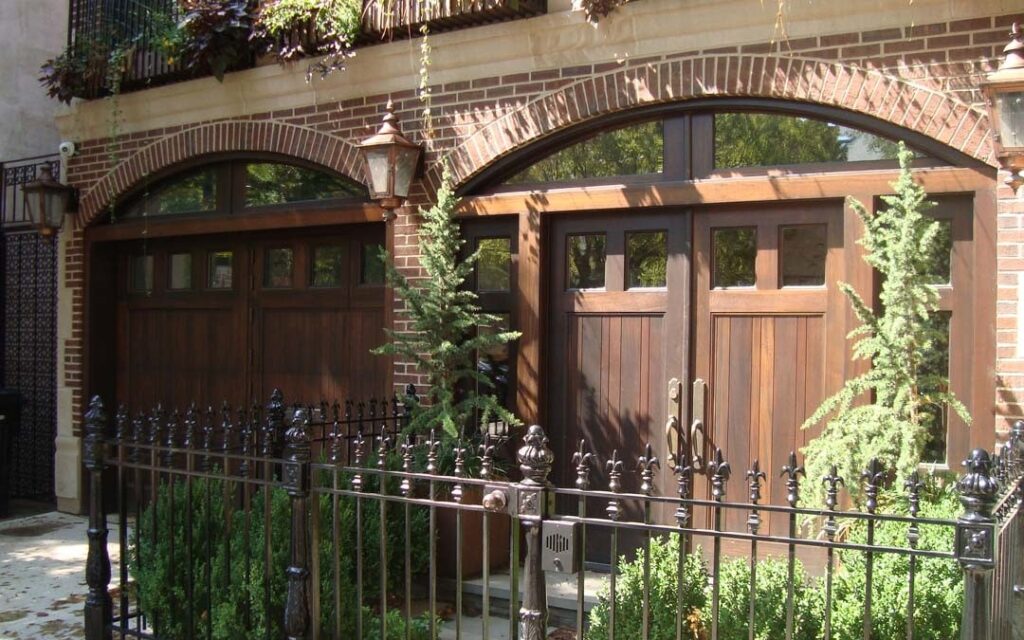 glass on garage door